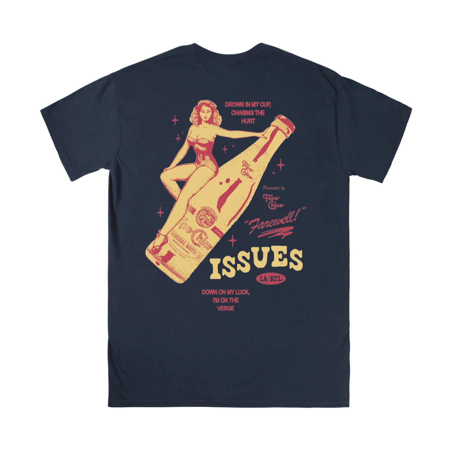 ISSUES - Farewell Bottle Navy Tee - Image 2