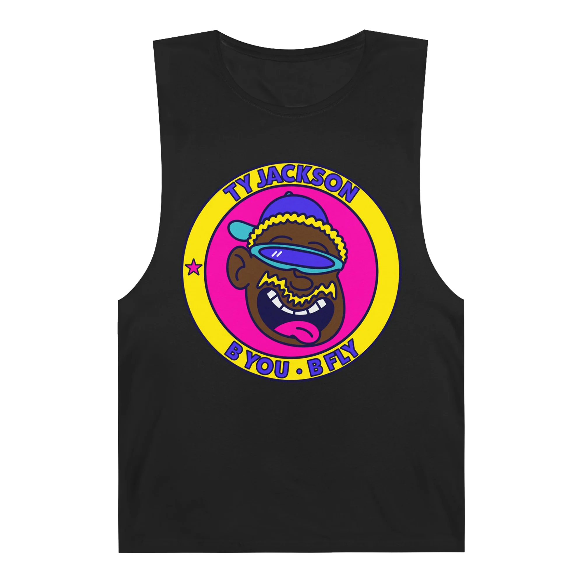 Ty Jackson - B You B Fly Black Sleeveless Shirt