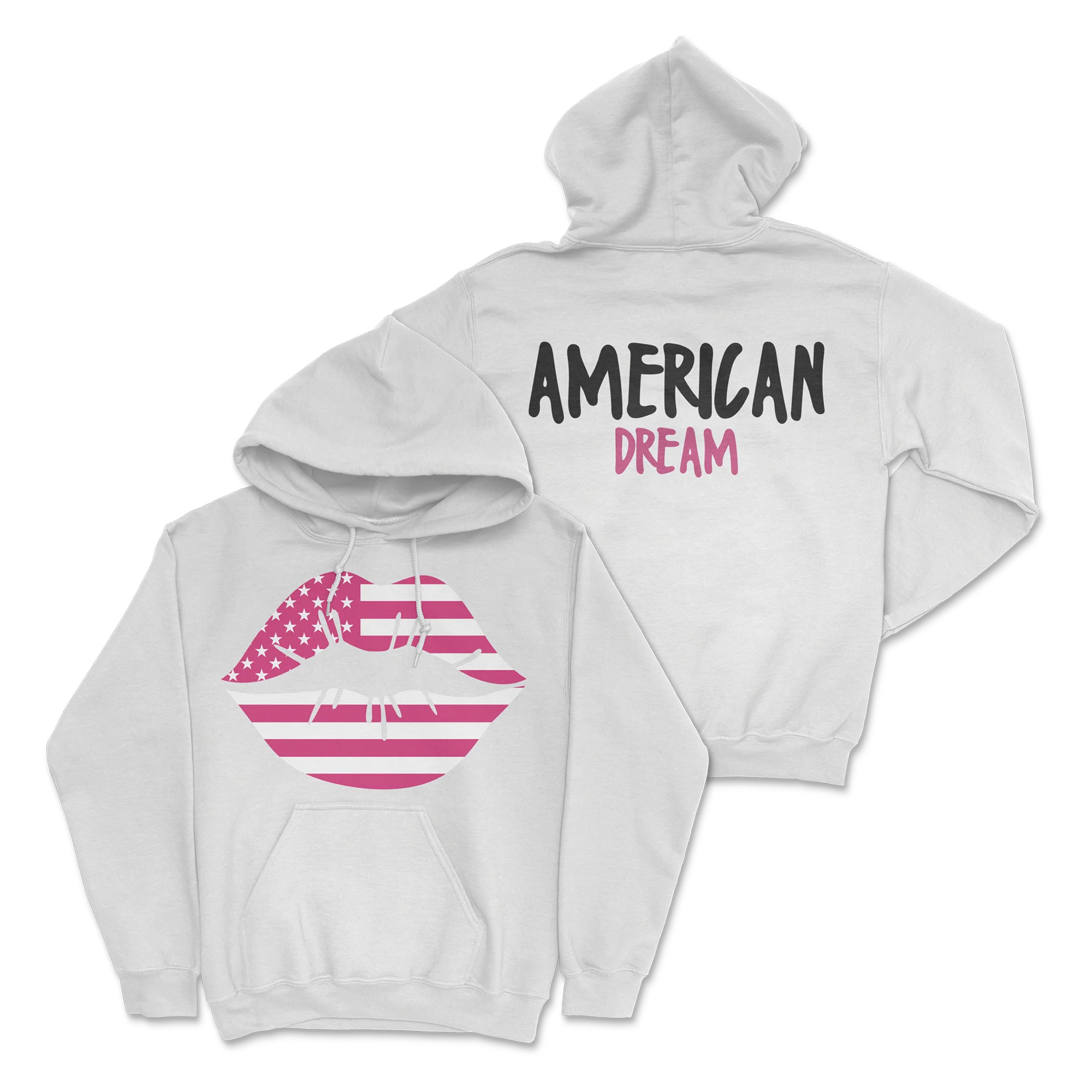 Zoe Day - Lips Hoodie - White