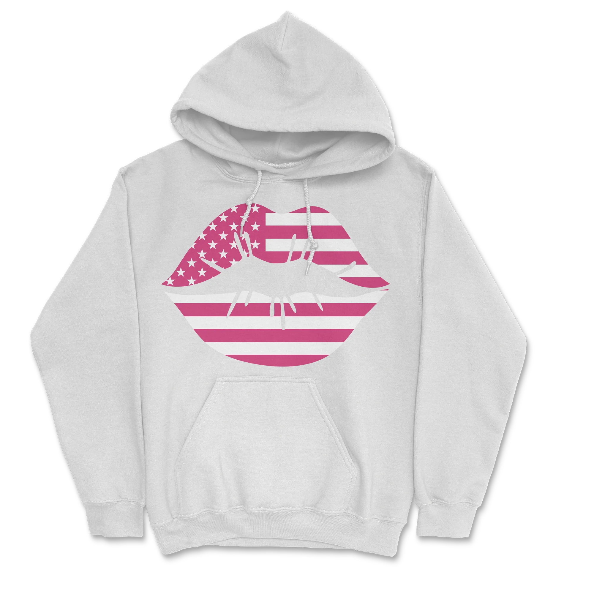 Zoe Day - Lips Hoodie - White - Image 2